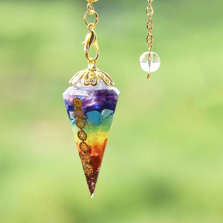 Pendule de divination Olivenorma Chakra Orgone