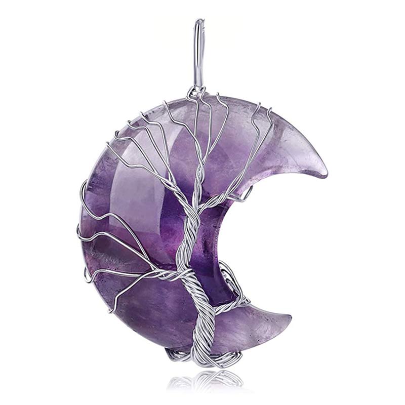 Collier de lune en cristal naturel Olivenorma