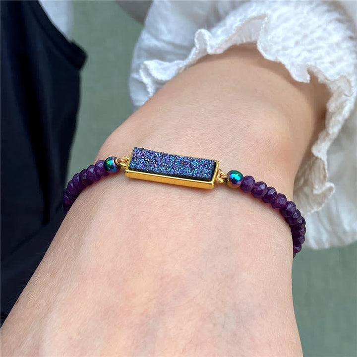 Bracelet en cristal naturel à facettes Olivenorma