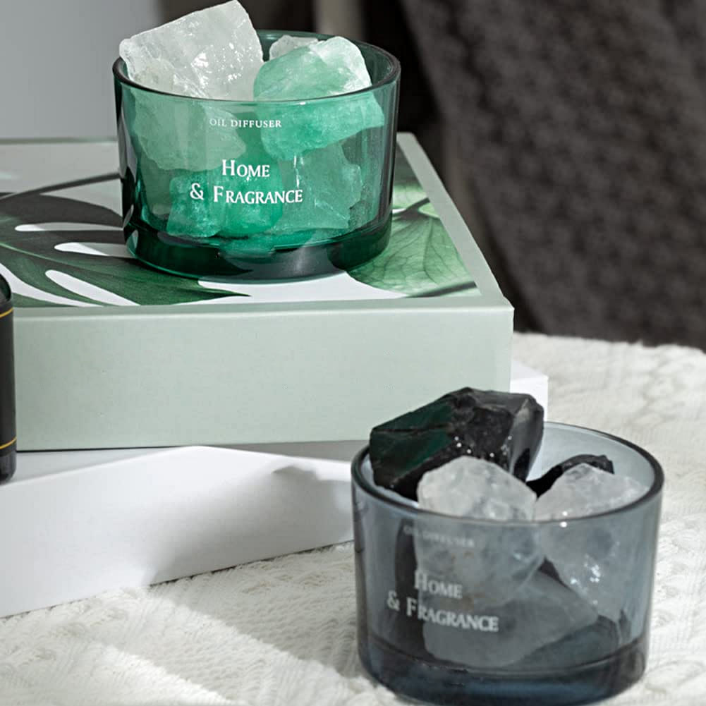 Lampe d'aromathérapie en cristal pour diffuseur d'huiles essentielles sans feu Olivenorma