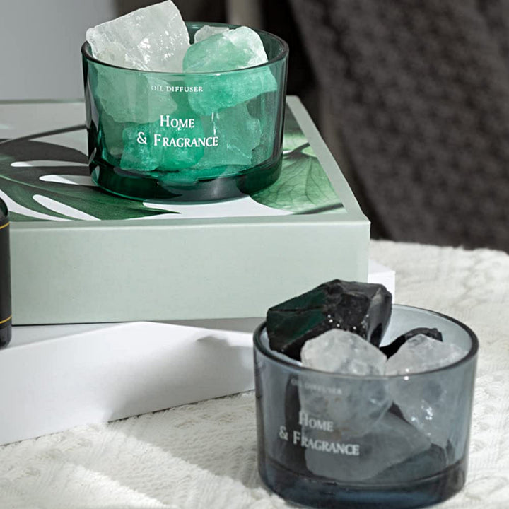 Lampe d'aromathérapie en cristal pour diffuseur d'huiles essentielles sans feu Olivenorma