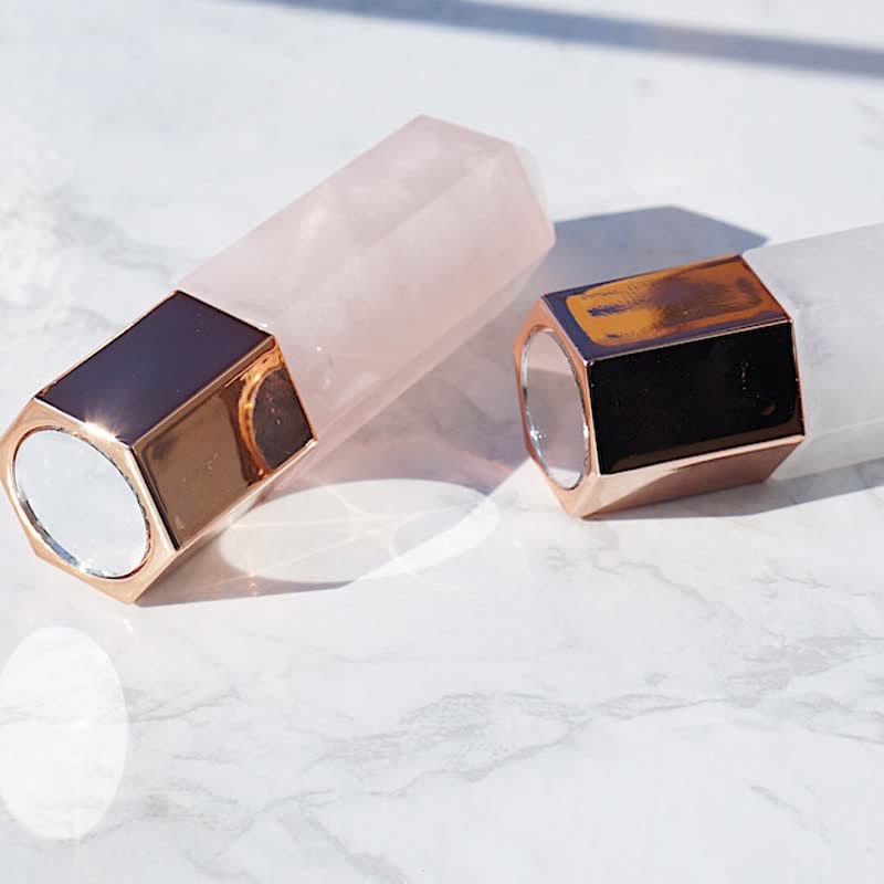 Baguettes de cristal d'huile essentielle énergétique en quartz rose olivenorma