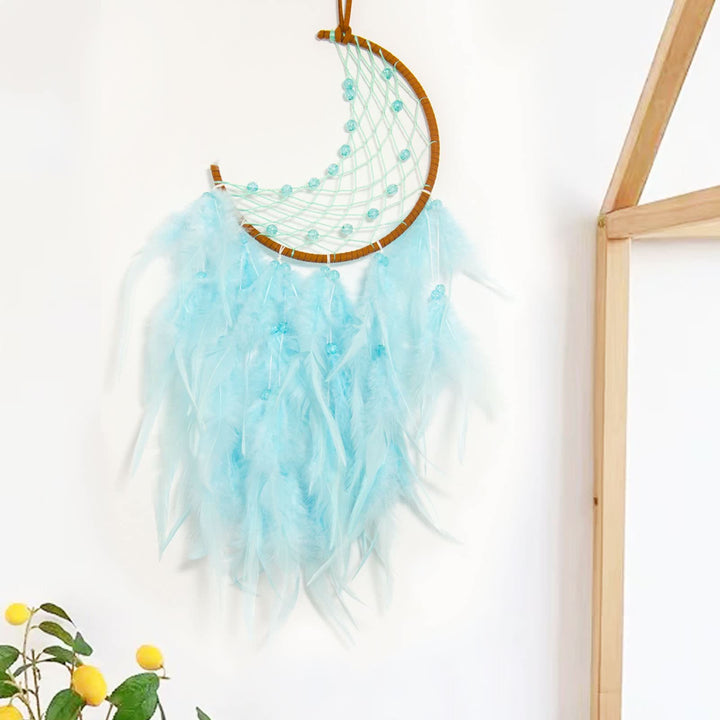 Attrape-rêves en jade violet turquoise fait main Olivenorma