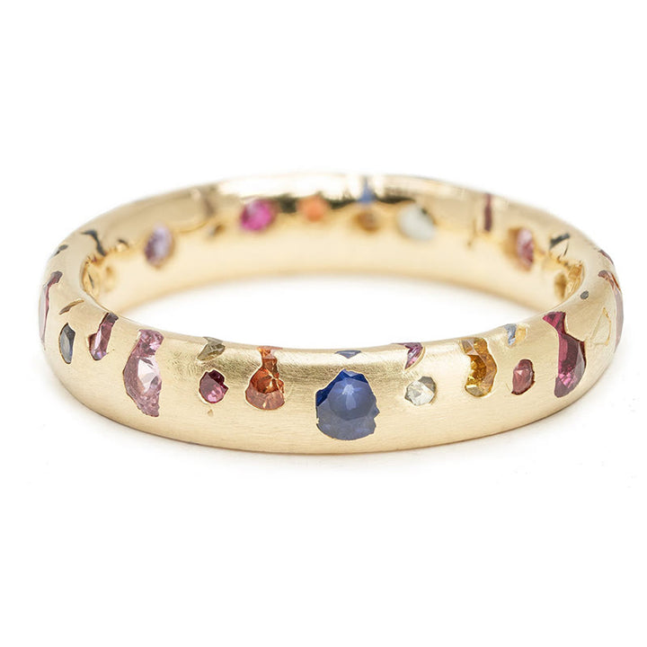 Bague de luxe en zircon coloré clair Olivenorma