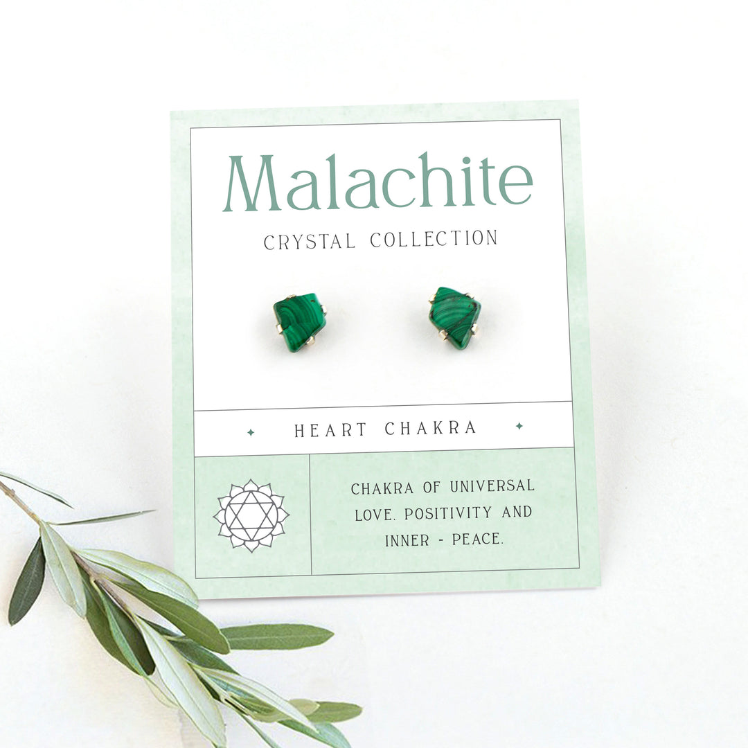 Boucles d'oreilles en pierre brute pour le 12e anniversaire Olivenorma