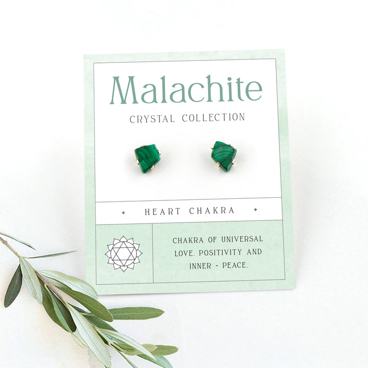 Boucles d'oreilles en pierre brute pour le 12e anniversaire Olivenorma