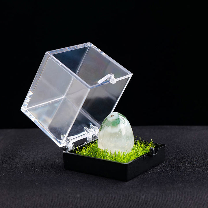 Œuf en cristal naturel brut ornemental Olivenorma