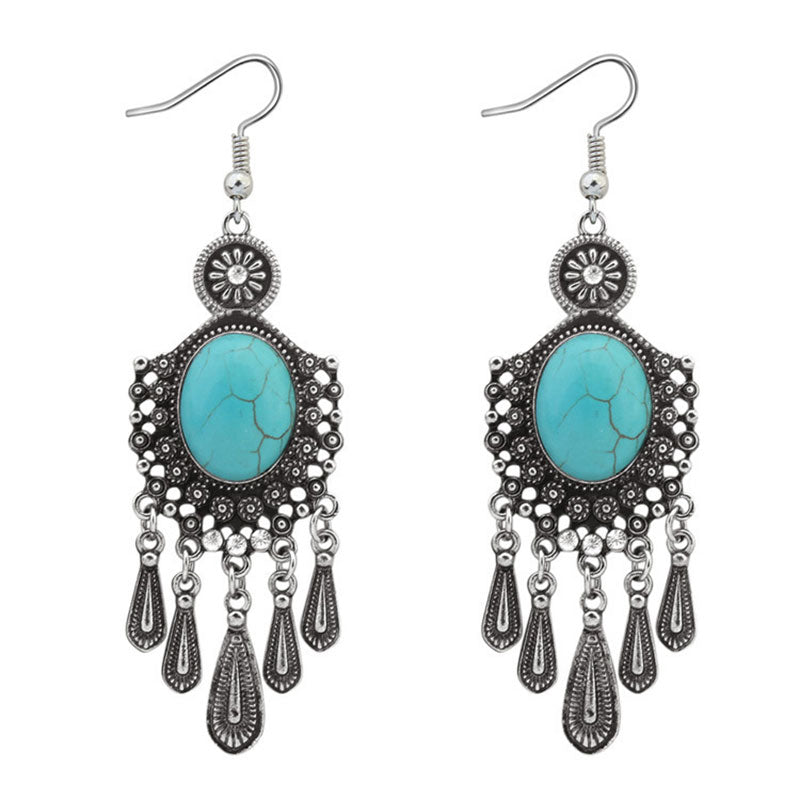 Boucles d'oreilles turquoise Olivenorma