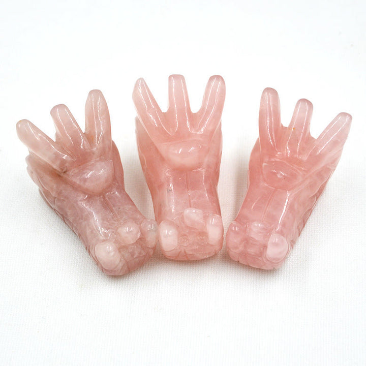 Décoration en pierres précieuses en forme de tête de dragon en cristal Olivenorma