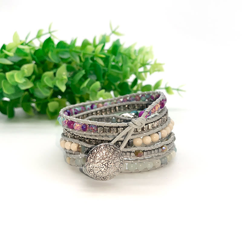 Bracelet enroulé Déesse Turquoise Romantique