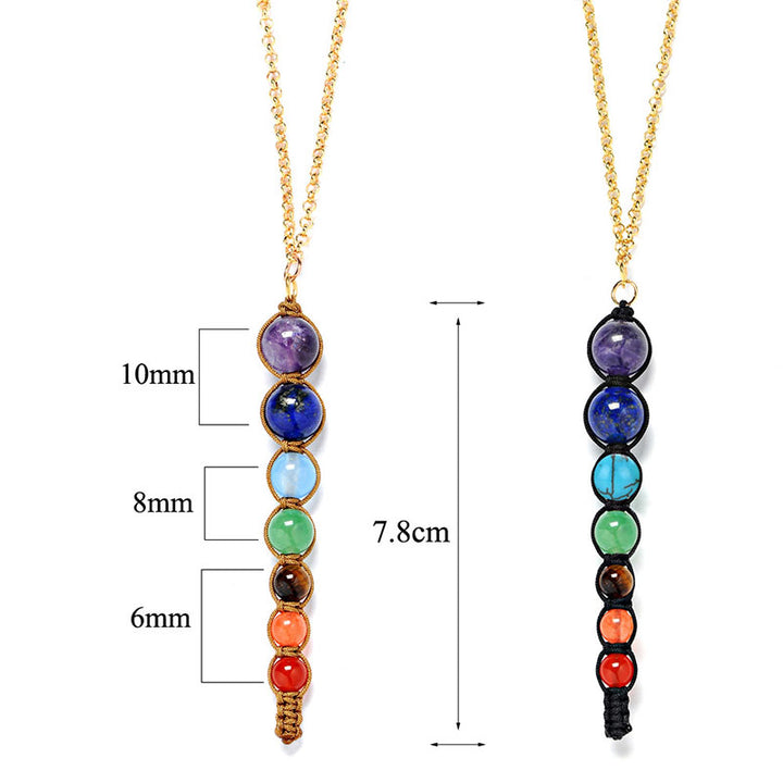 Collier de guérison des chakras orgonite Olivenorma