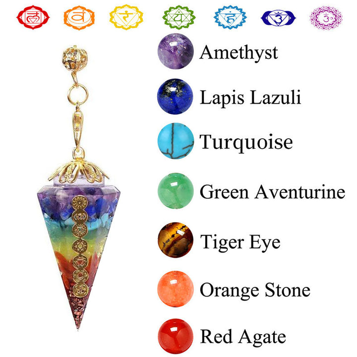 Pendule de divination Olivenorma Chakra Orgone