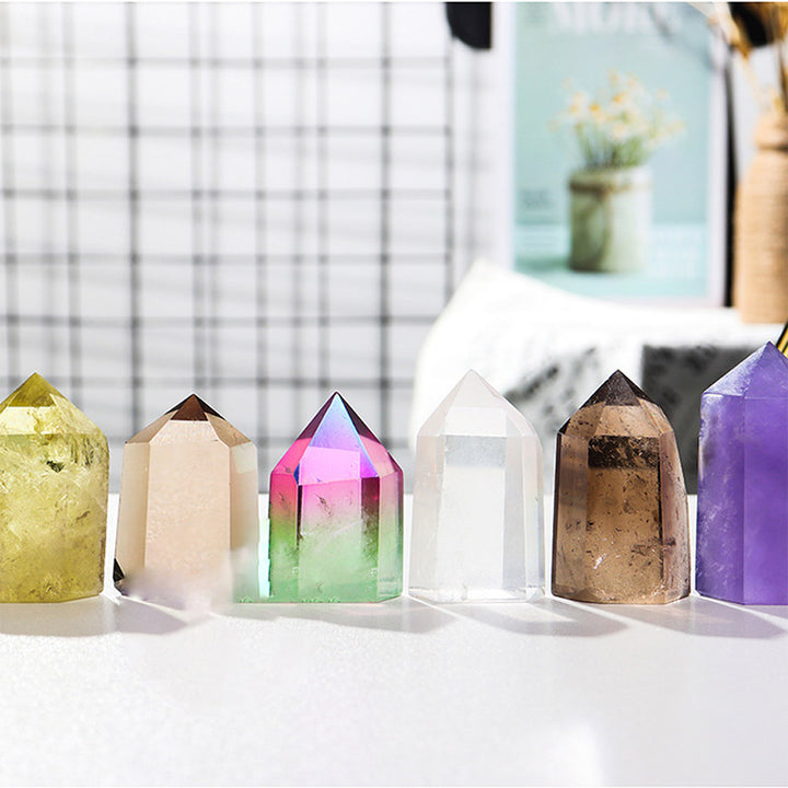 Lampe décorative en cristal de guérison en cristal naturel Olivenorma