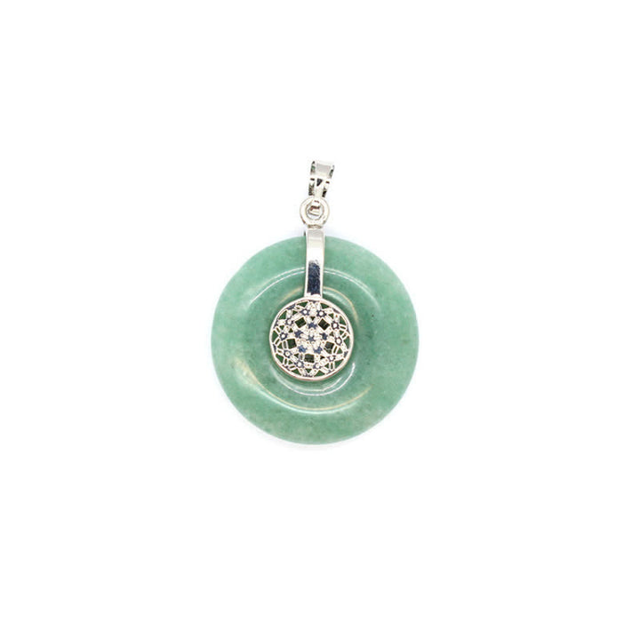 Collier Arbre de vie avec boucle de paix en cristal naturel Olivenorma