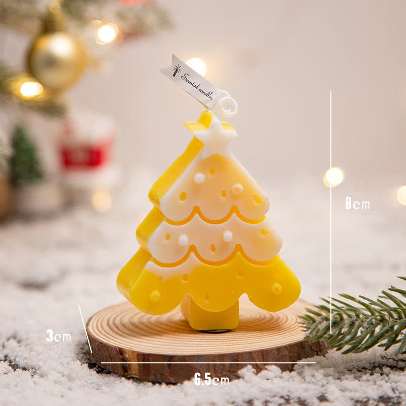 Bougie parfumée Olivenorma Ambiance de Noël Flocon de Neige Bonhomme en Pain d'Épices
