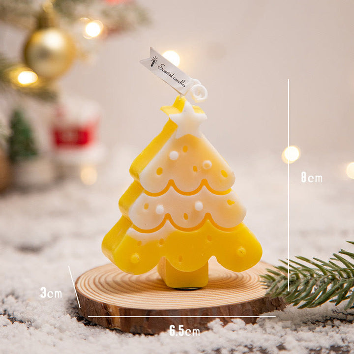 Bougie parfumée Olivenorma Ambiance de Noël Flocon de Neige Bonhomme en Pain d'Épices