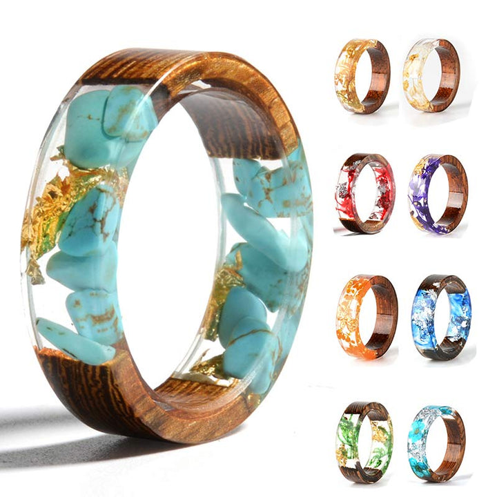 Olivenorma Intellectuel et optimiste - Bague en bois faite à la main
