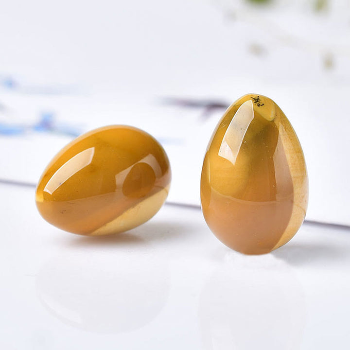 Œufs de cristal naturel énergétique Olivenorma