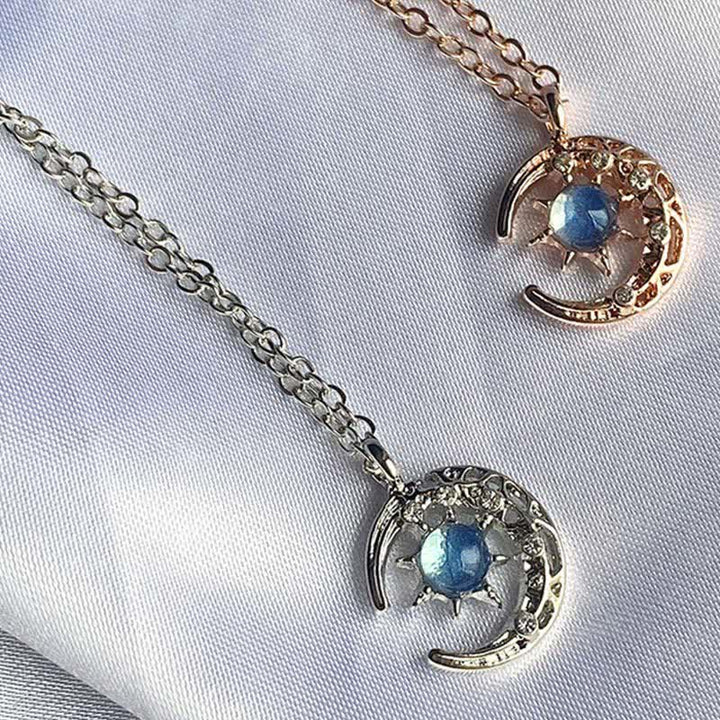Collier délicat en pierre de lune céleste Olivenorma