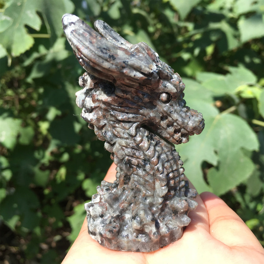 Pierre précieuse décorative en obsidienne yooperlite Olivenorma Longhorn