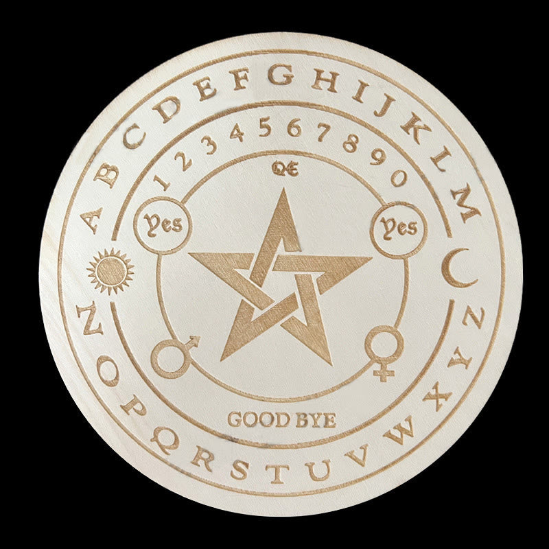 Jeu de tarot avec pendule divinatoire en bois Olivenorma