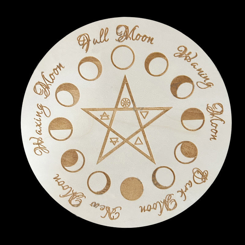 Jeu de tarot avec pendule divinatoire en bois Olivenorma