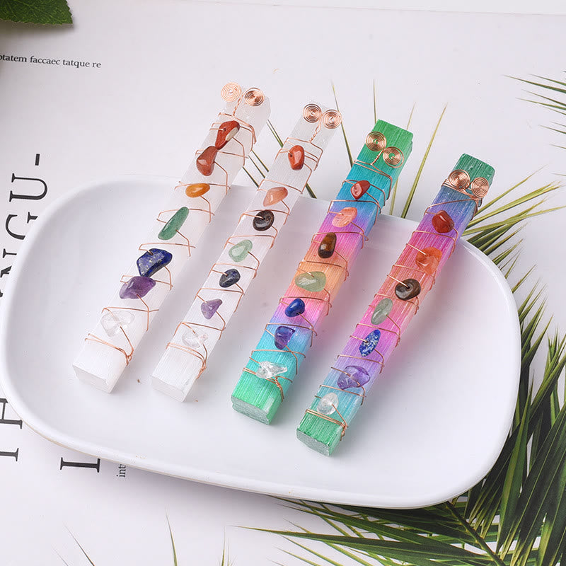 Baguettes de cristal en plâtre marocain Olivenorma Chakra