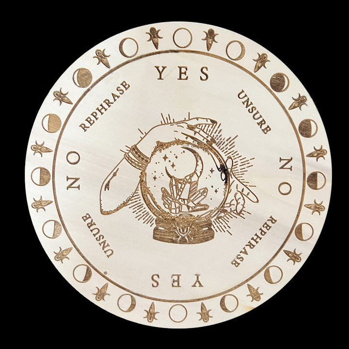 Jeu de tarot avec pendule divinatoire en bois Olivenorma