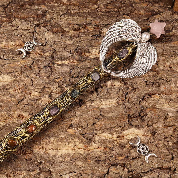 Baguettes en cristal Merkaba Chakra naturel Olivenorma