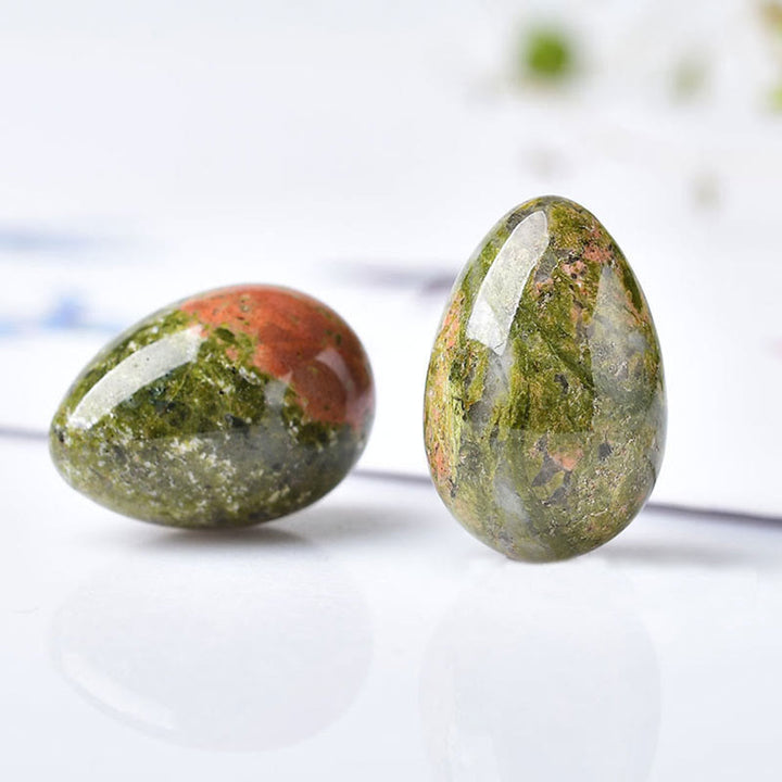 Œufs de cristal naturel énergétique Olivenorma