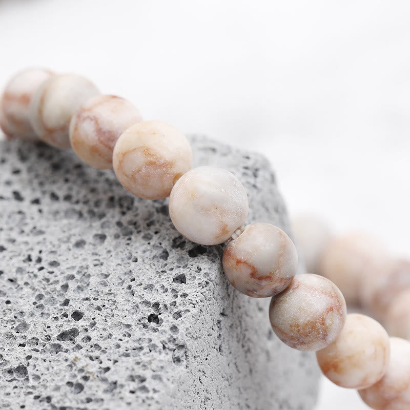 Bracelet gravé avec croyance en pierres précieuses naturelles Olivenorma