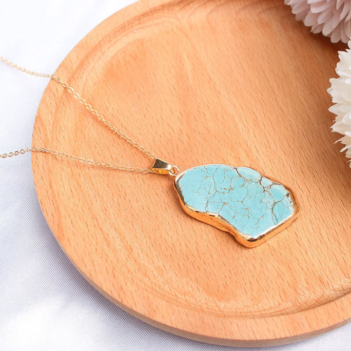 Collier délicat en turquoise irrégulière Olivenorma