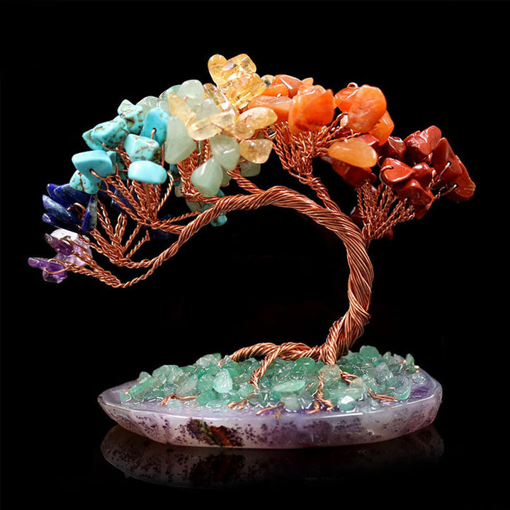 Décoration de l'arbre de vie en orgonite des chakras Olivenorma