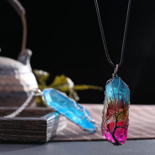 Olivenorma« Life Energy » – Collier en cristal Arbre de vie