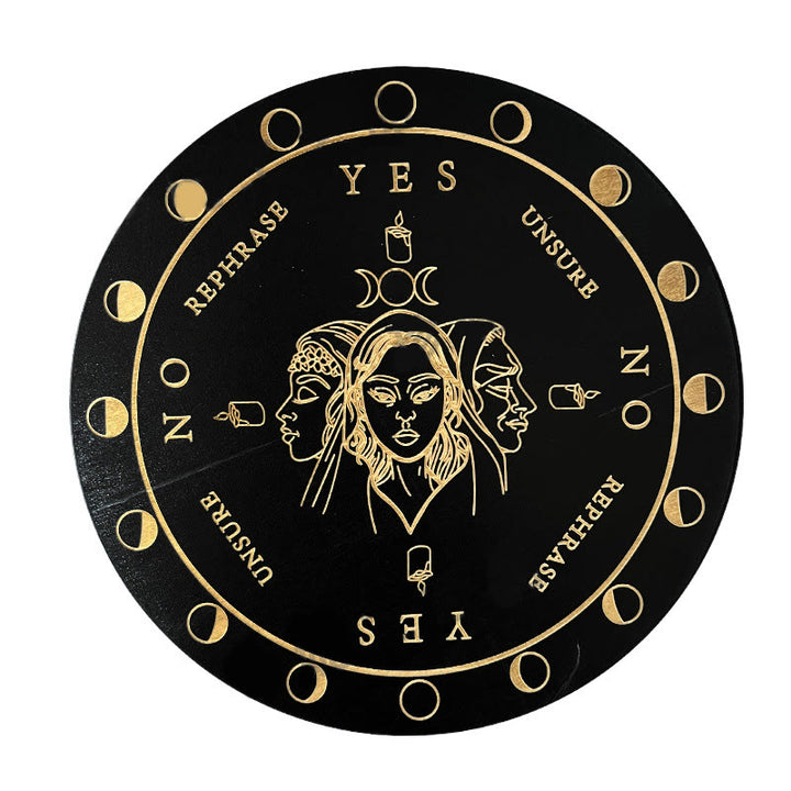 Jeu de tarot avec pendule divinatoire en bois Olivenorma