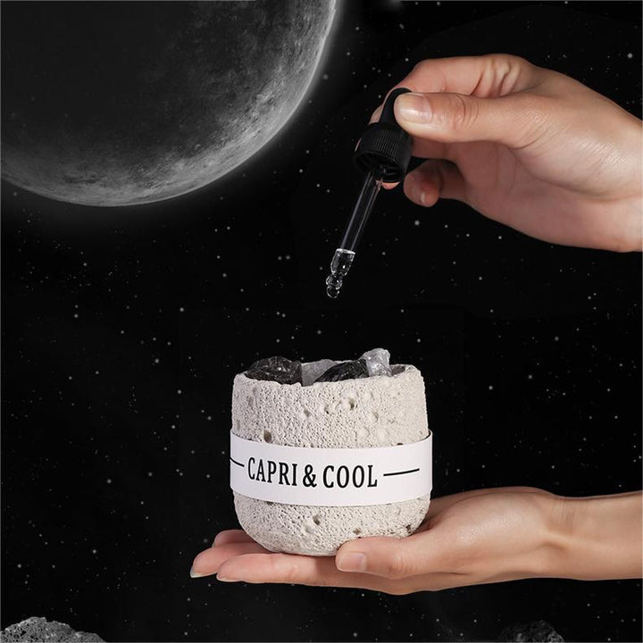 Cristal naturel Olivenorma Design de surface lunaire Cristal Aromathérapie