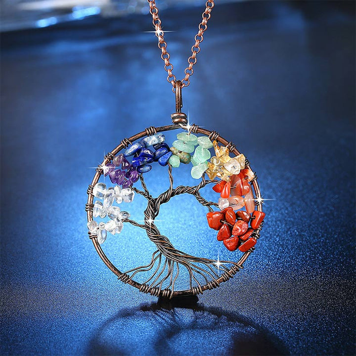 Collier Arbre de Vie Chakra Naturel Olivenorma