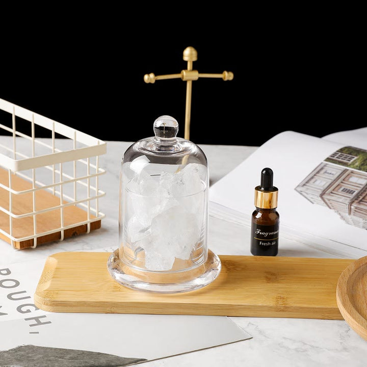 Diffuseur Olivenorma en pierre sans flamme, coupe transparente, lampe d'aromathérapie en cristal