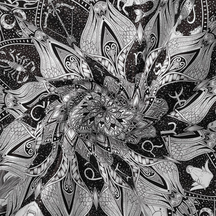 Tapisserie murale fantaisie noire Olivenorma pour décoration de chambre à coucher