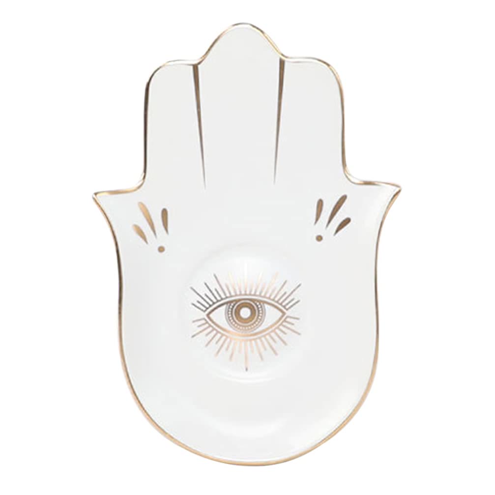 Olivenorma Hamsa Petit plateau à bijoux Evil Eye Sous-verre