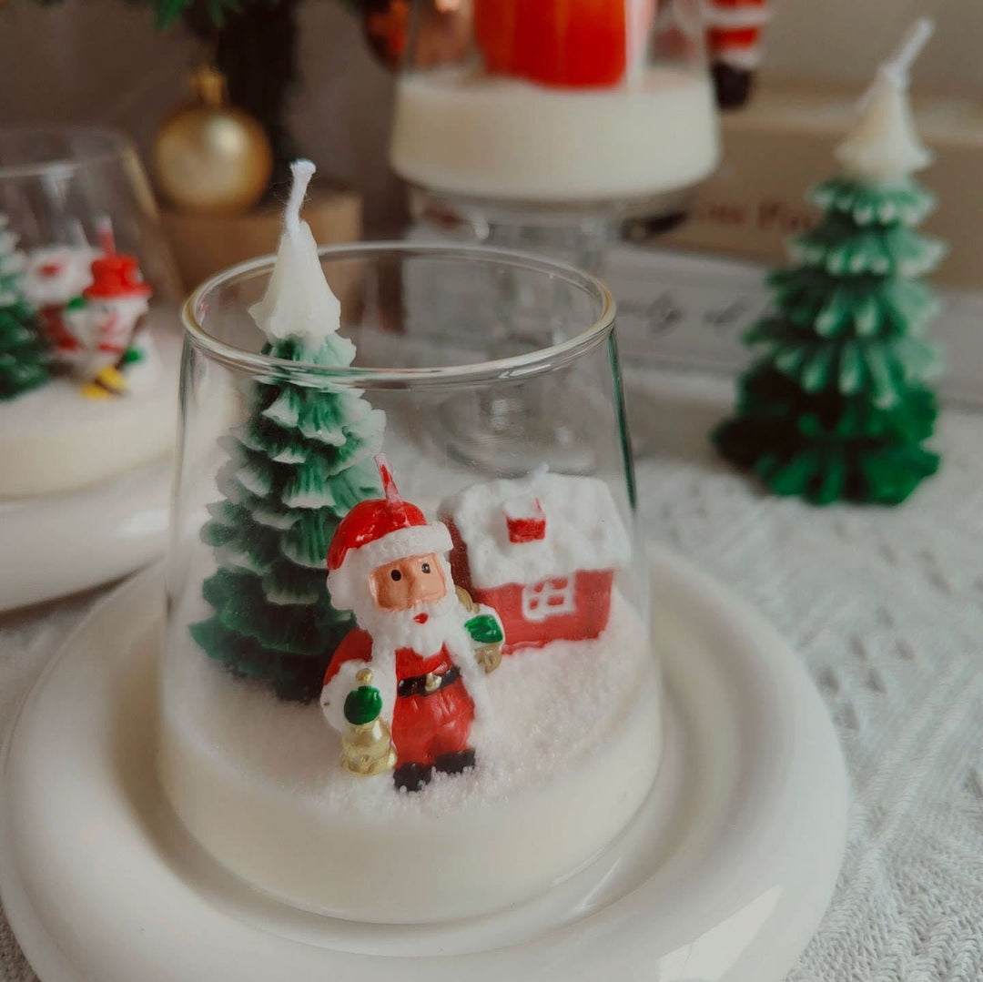Bougie décorative de Noël du Père Noël Olivenorma