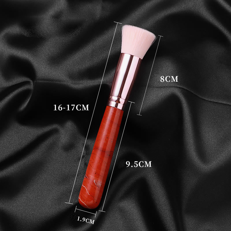 Olivenorma Manche de pinceau de maquillage en cristal naturel Décoration en pierres précieuses