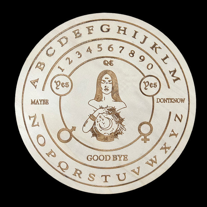 Jeu de tarot avec pendule divinatoire en bois Olivenorma