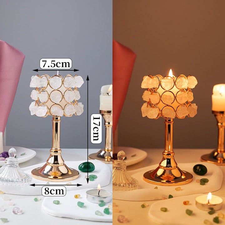 Porte-gobelet en cristal naturel Olivenorma brute