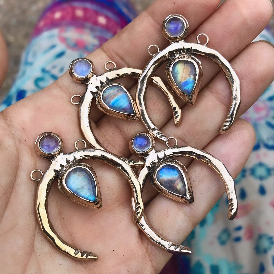 Collier croissant de lune en ou Olivenorma