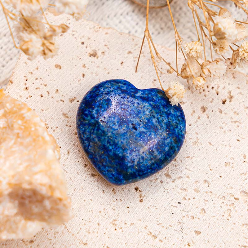 Cristal de sagesse en forme de cœur en lapis-lazuli Olivenorma