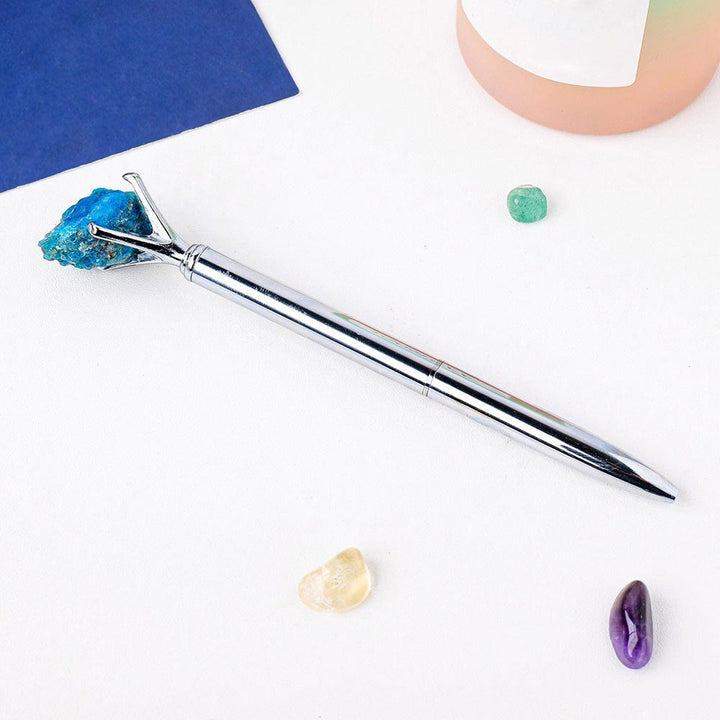 Stylo de manifestation de pierre brute Olivenorma Décoration de pierres précieuses