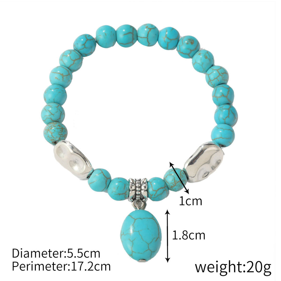 Bracelet turquoise contre le mauvais œil Olivenorma « Protection éternelle »