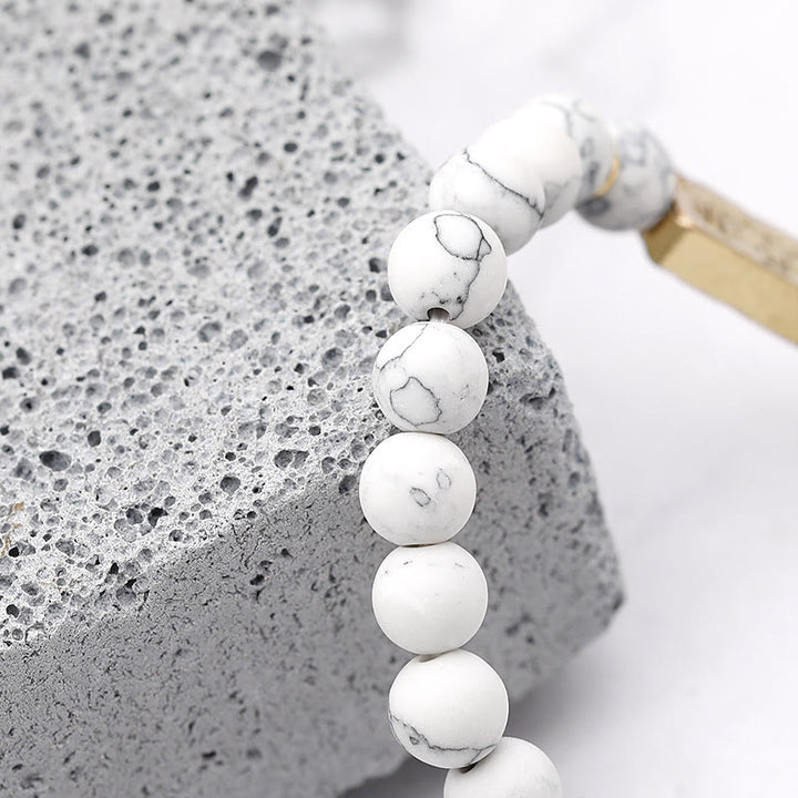 Bracelet gravé avec pierres précieuses naturelles Olivenorma