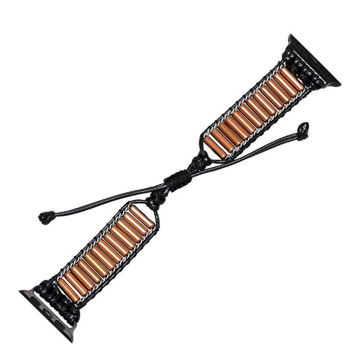 Bracelet de montre Apple tissé à la main en tube de cuivre cylindrique Olivenorma